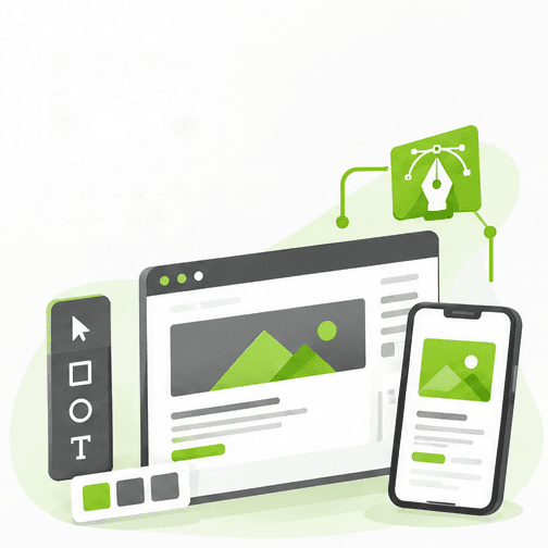 Ilustración de Diseño UI/UX