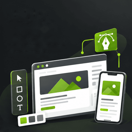 Ilustración de Diseño UI/UX